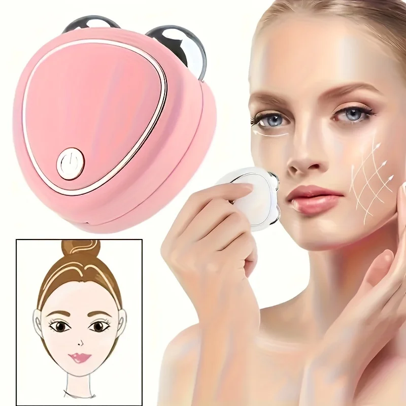 Micro-current beauty instrument portable facial slimming acoustic vibration massager lifts and tightens skin to reduce fine line