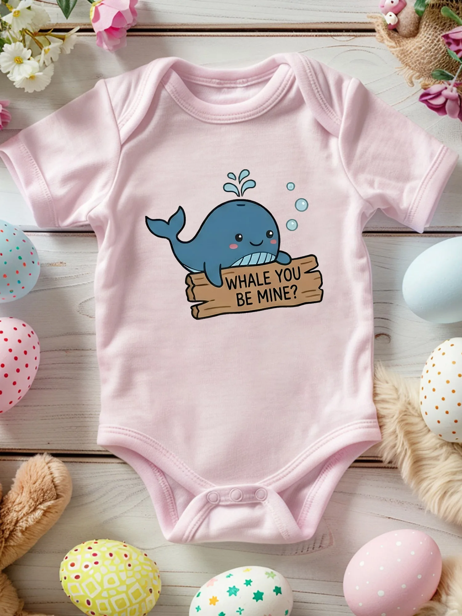 

Детский костюм для ползания Be Mine Whale, мягкий комбинезон из 100% хлопка, всесезонный розовый боди 190GSM