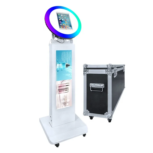 Flight Bag Wedding Party Selfie 10.2 10.9 11 12.9 13-inch iPad Photo Booth with LCD Stand