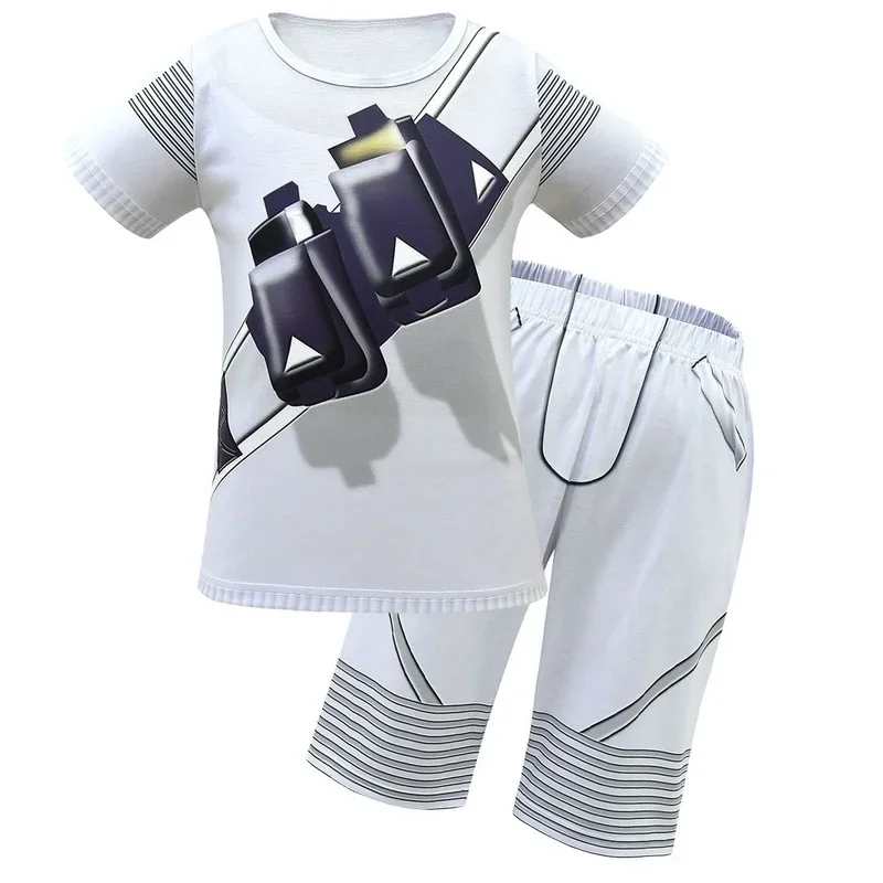 Disfraces de cosplay de Halloween para niños mayores, máscara de DJ, ropa de verano de Marshmello rock