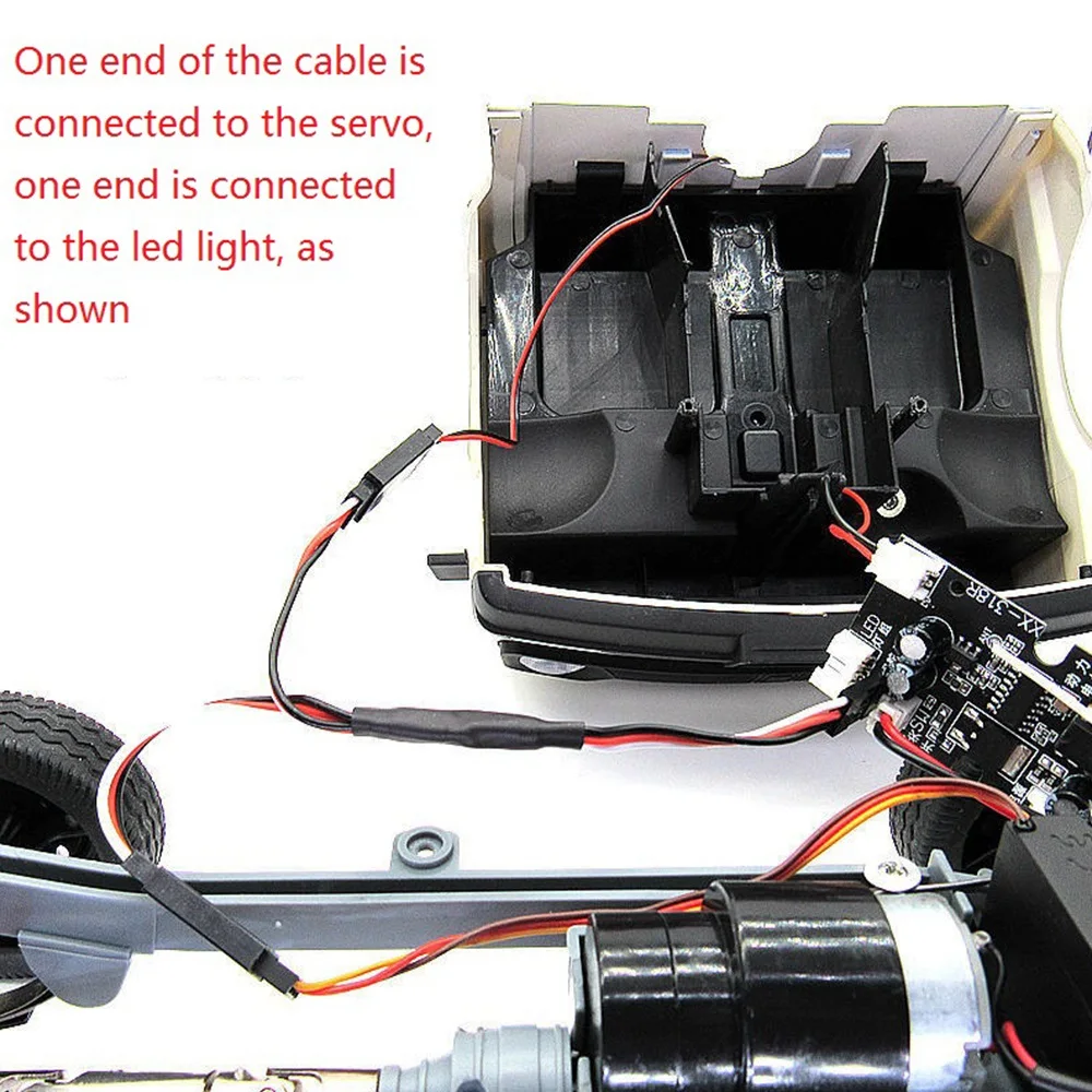 RC سيارة LED سقف مصباح أضواء بار ل WPL D12 C14 C24 C34 MN D90 MN99S RC ترقية أجزاء السيارة الملحقات