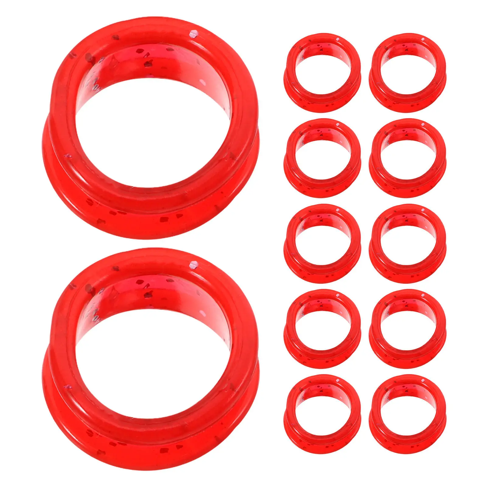 12Pcs Silicone Scissors Finger Rings Soft Dog Grooming Shears Rings Thumb Grip Inserts Pet Hair Cutting Clippers Accessories