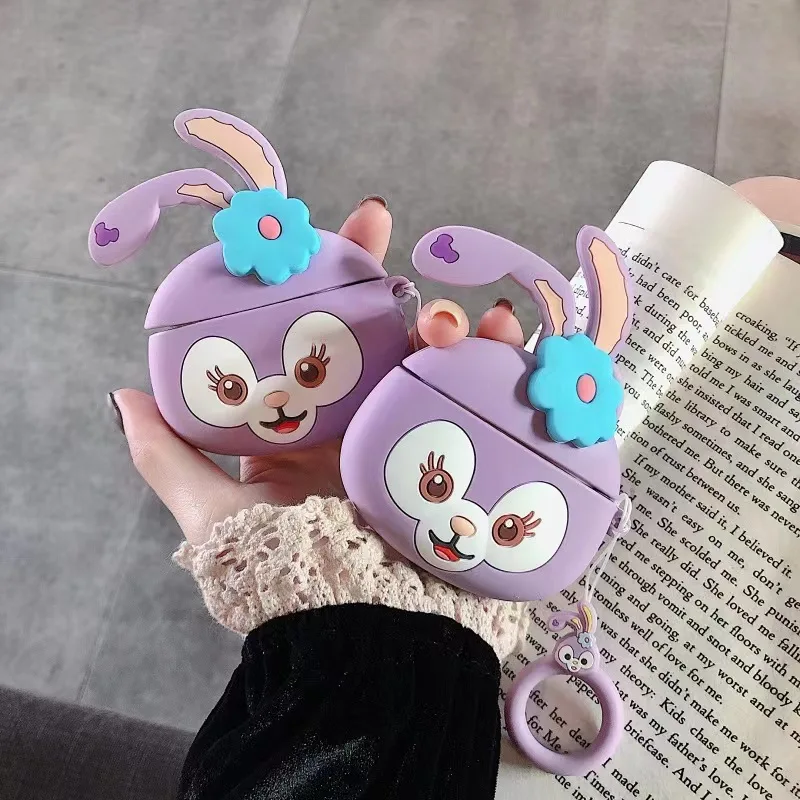 Disney StellaLou Earphone Case for APPLE Airpods 3rd Pro 2 1 Soft Cute Silicone Wireless Bluetooth Earbuds Protective Cover