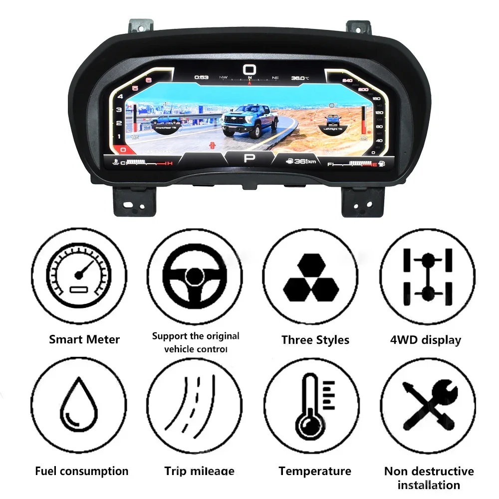 

Цифровая приборная панель для Chevrolet Silverado GMC SIERRA 2014-2018, виртуальный цифровой спидометр