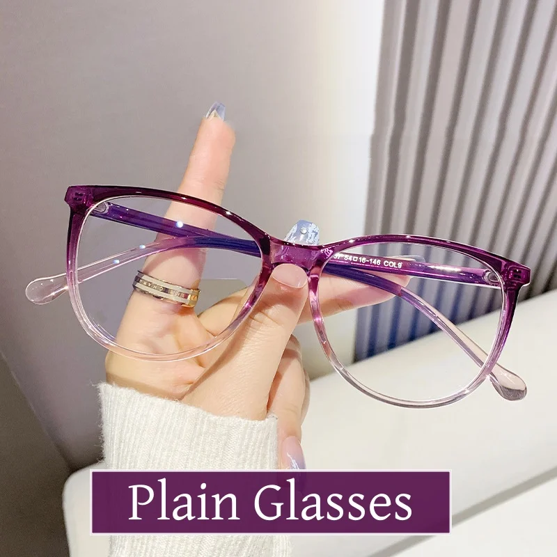 

New Trendy Cat Eye Glasses for Women Men Ultra-light Anti Blue Light Computer Eyewear Finished Optical Spectacles Eyeglasses