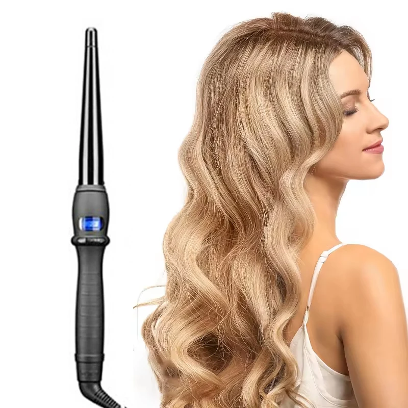

Factory Quick Heating Auto Curling Aluminum Alloy Hair Curler Barrel Curling Iron AC Motor 65W Power Multi-Use