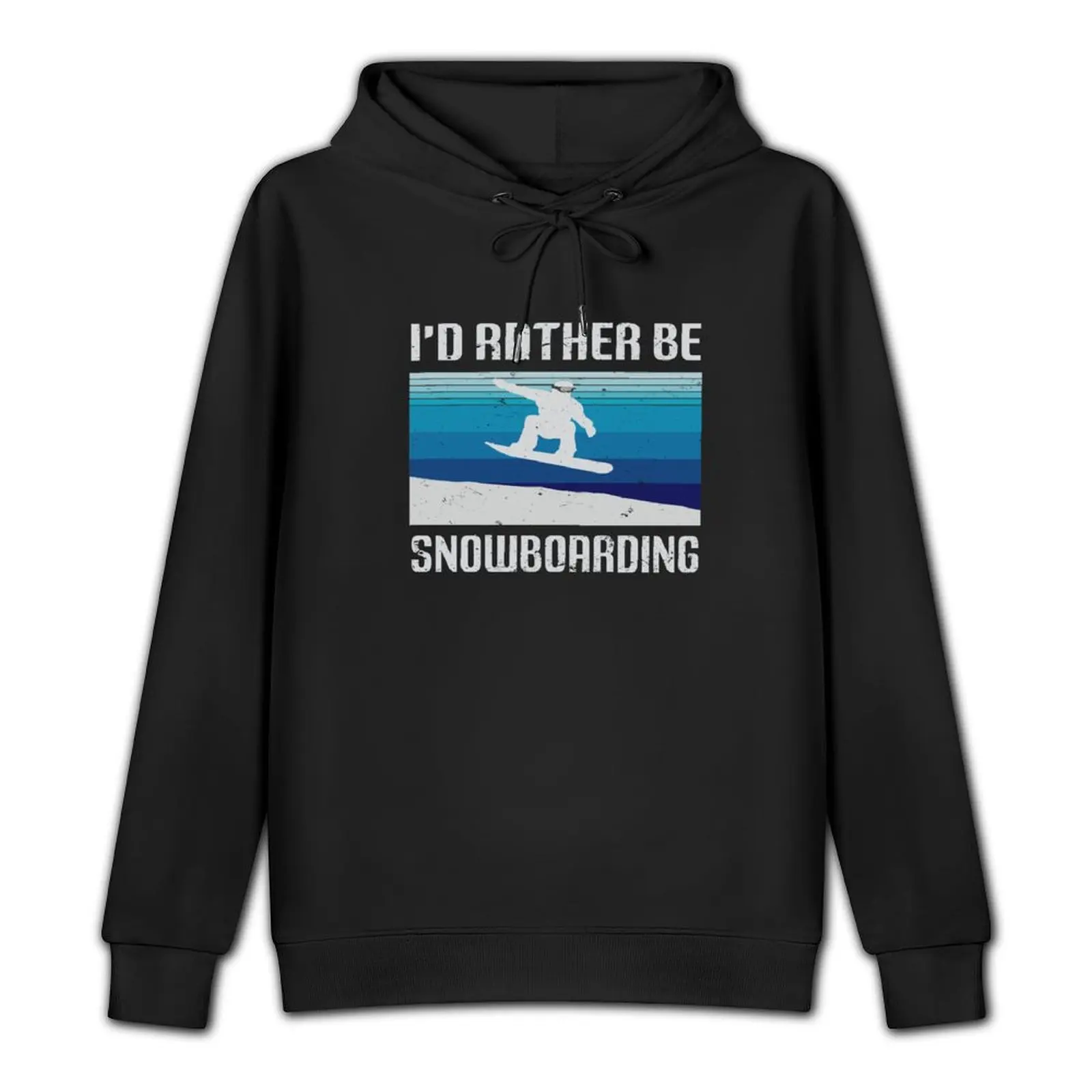 I'd Rather Be Snowboarding Pullover Hoodie korean clothes men wear mens designer clothes tracksuits