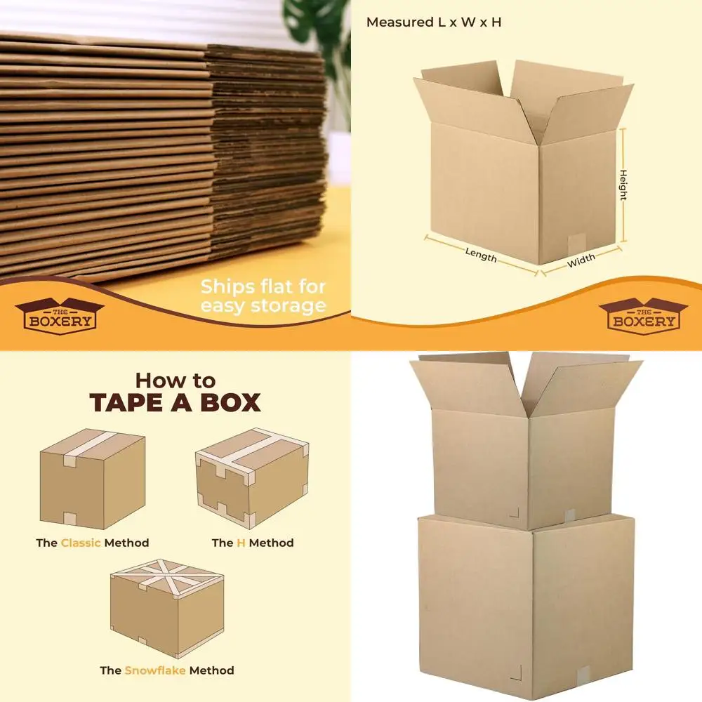 

Набор из 25 коробок из гофрированного картона коричневого цвета, 22x22x8 дюймов, для доставки, упаковки, переезда и хранения - прочные, экологичные, пригодные для переработки.