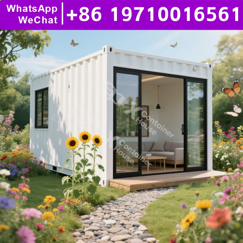 

Tiny Living 320 Square Feet Container Home Contemporary Prefab Homes Prefab Homes Prefab House Cost Flat Pack House Garden House