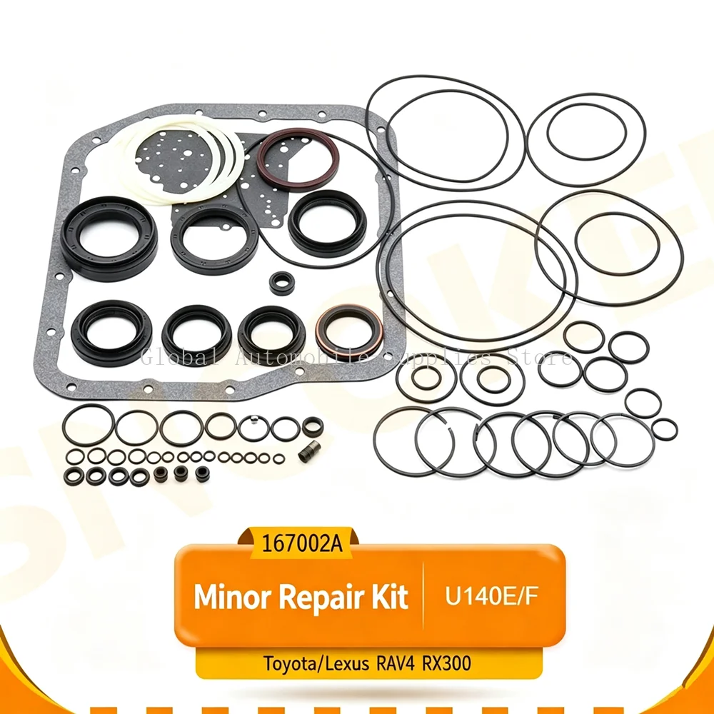 U140E U140F Transmission Minor Overhaul Repair Kit Gearbox Seal Rebuild Kit for Toyota Camry Highlander Previa RAV4 Lexus RX300