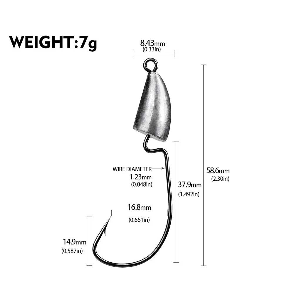 Crank Jig Head Hook 1.75g 2.5g 3.5g 5g 7g 10g 14g Fishing Hook Jigging Lure Hard Bait Soft Worm Fishhook Jig Hook For Fishing