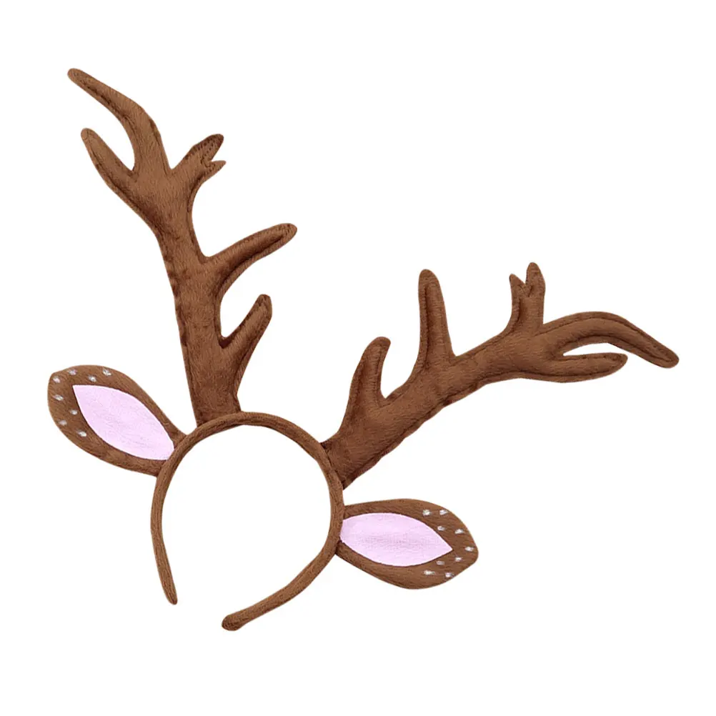 

Christmas Antler Hair Hoop Lovely Xmas Headwear Party Costume Accessories Headband For Adults Lightweight Non-Fading