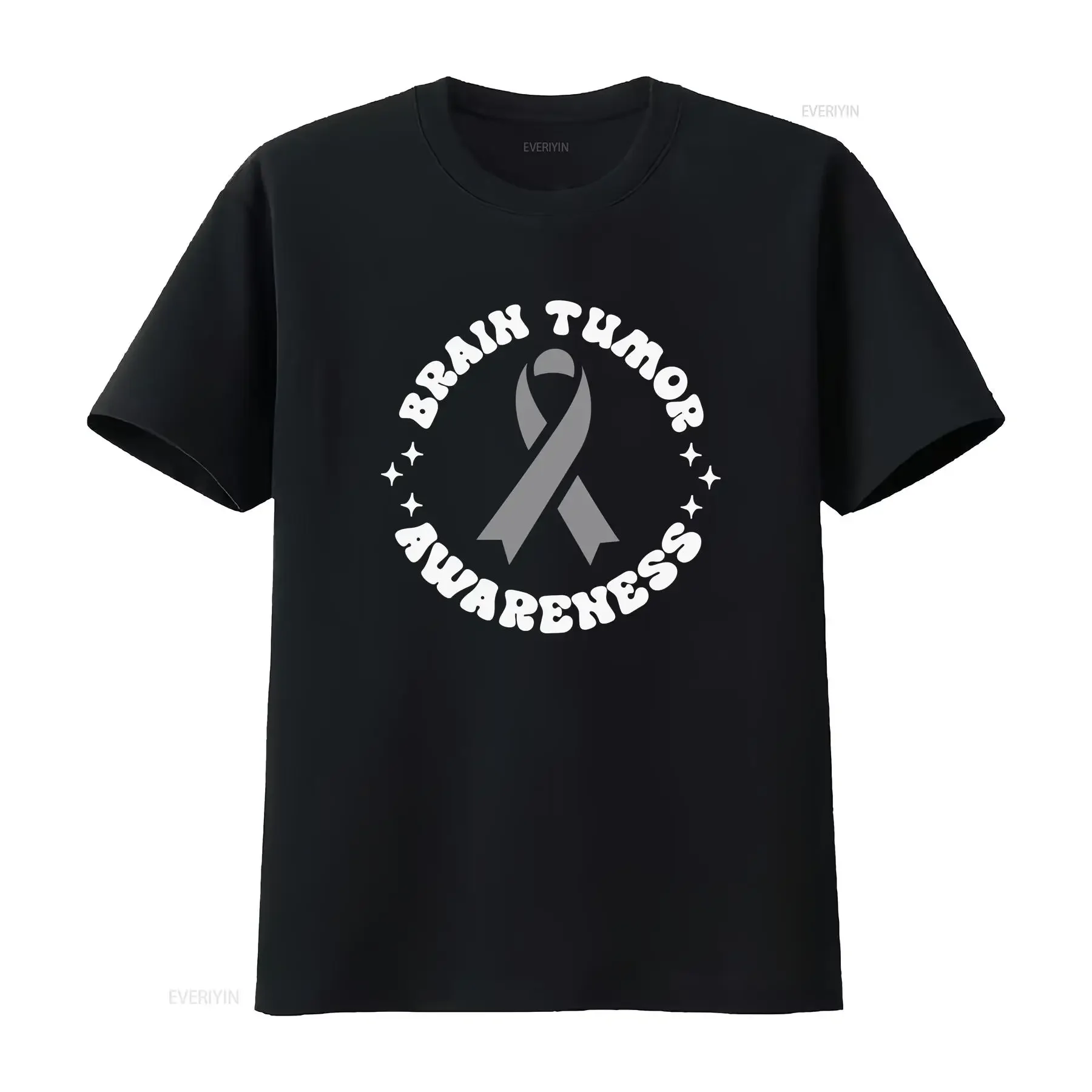 Brain Cancer Awareness T Shirt Support Team Patient s Surgery Fighter vintage Washed Versatile designer clothes Stylish graphic