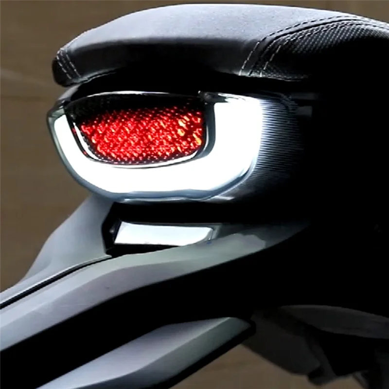 

Red Flowing Light LED Taillight And Turn Signal For Honda CB650R - Motorcycle Lighting