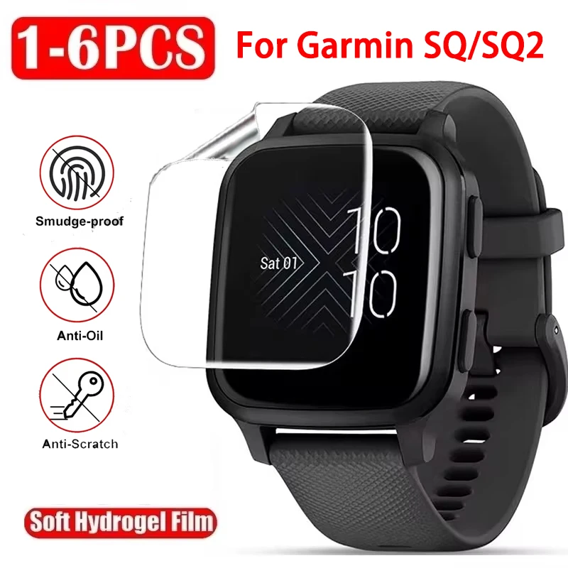 Soft Hydrogel Film For Garmin Venu SQ2 SQ Full Cover Anti-scratch Screen Protector for Garmin Venu SQ SQ2 Smartwatch Accessories