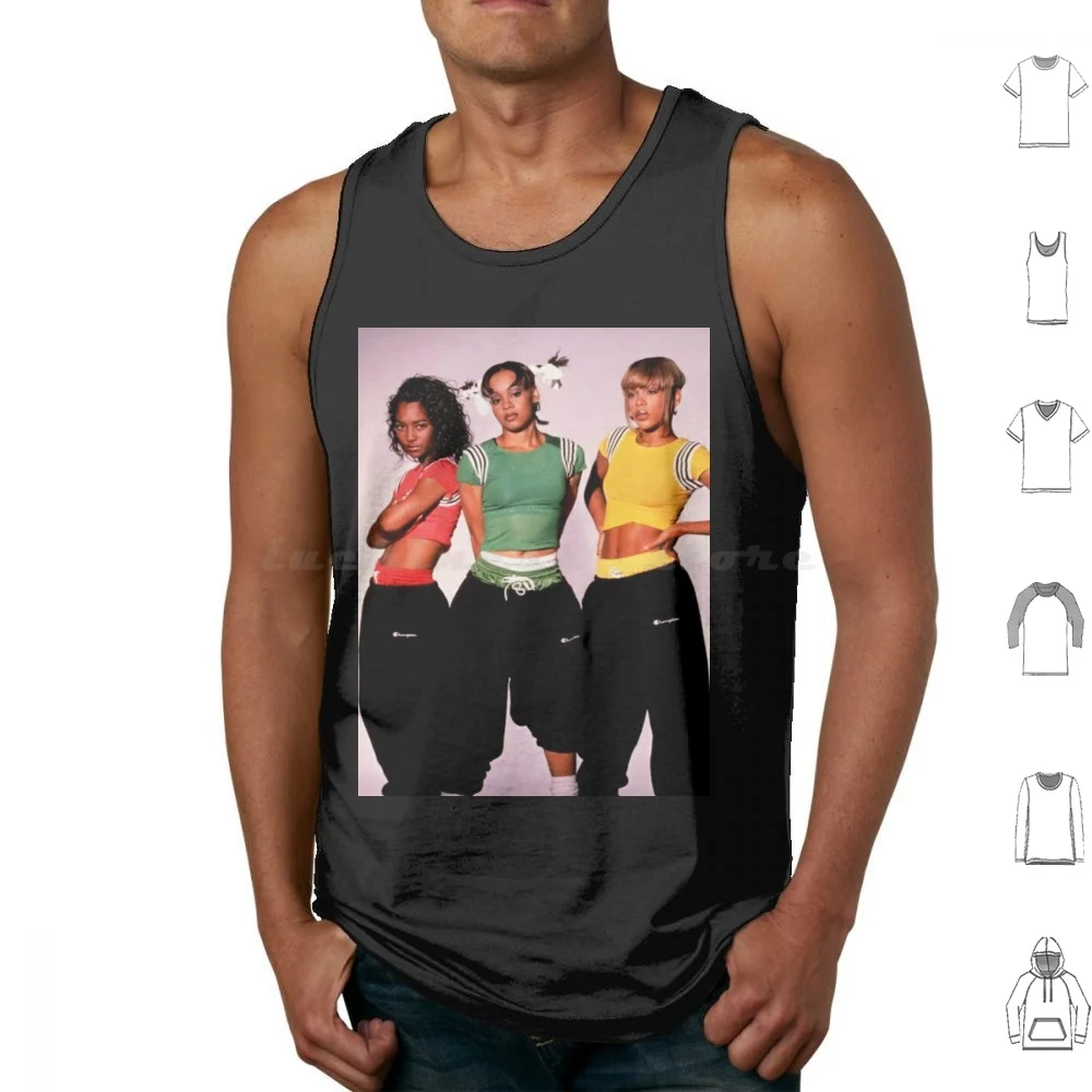 Camisetas sin mangas TLC, estilo hip hop de los 90, con diseños de TLC Rap, 90 Day, TLC Recruitment, Tionne, T Boz, Left Eye, Lisa Lopes
