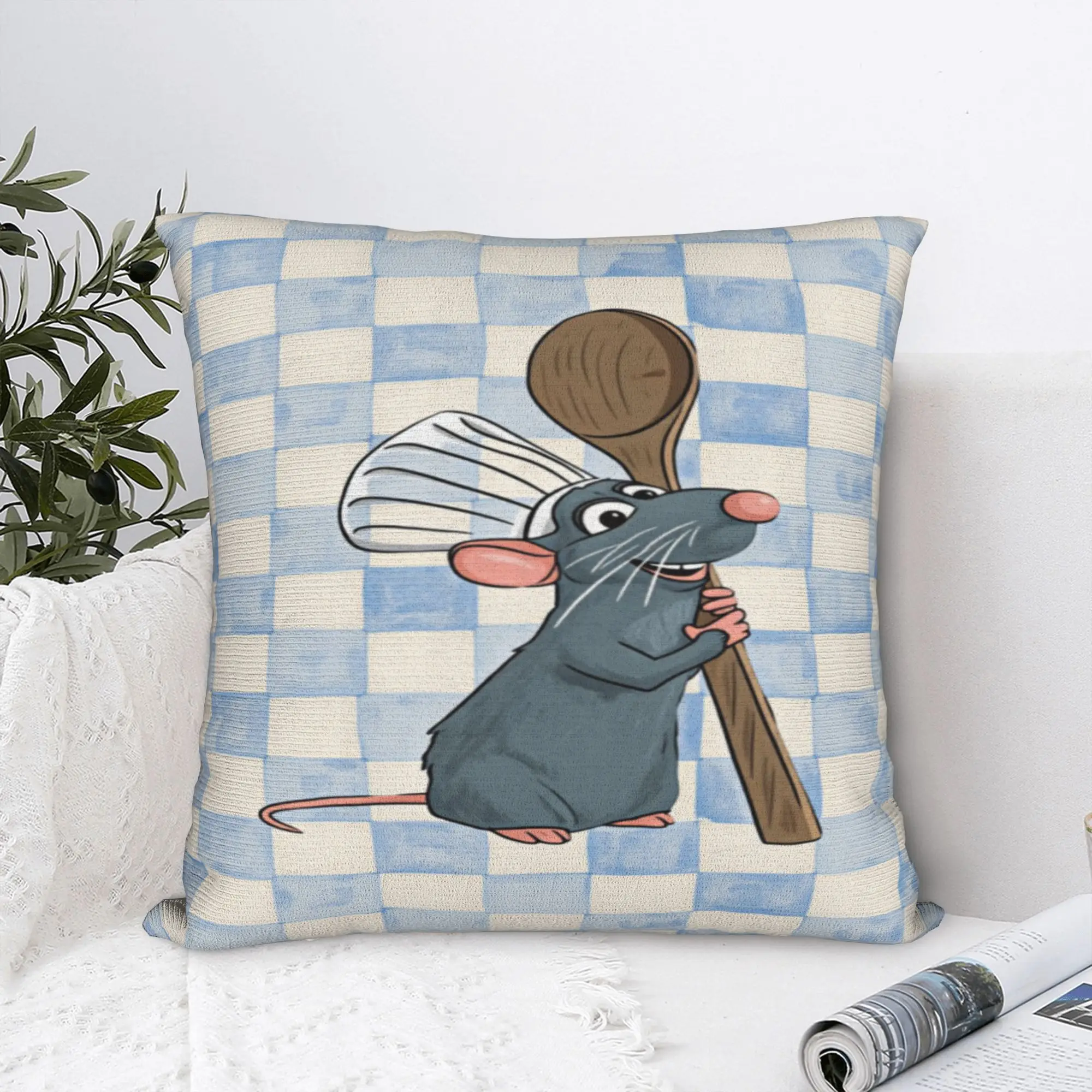 Ratatouille Pillow Case Anyone Can Cook  Fashion Pillow Cover Comfy Pillowcases For Office Car Home Decor