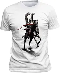 Polish Husaria Soldier Warrior Poland Polska Fight Men T-Shirt Short Sleeve Casual Cotton O-Neck Summer Shirt