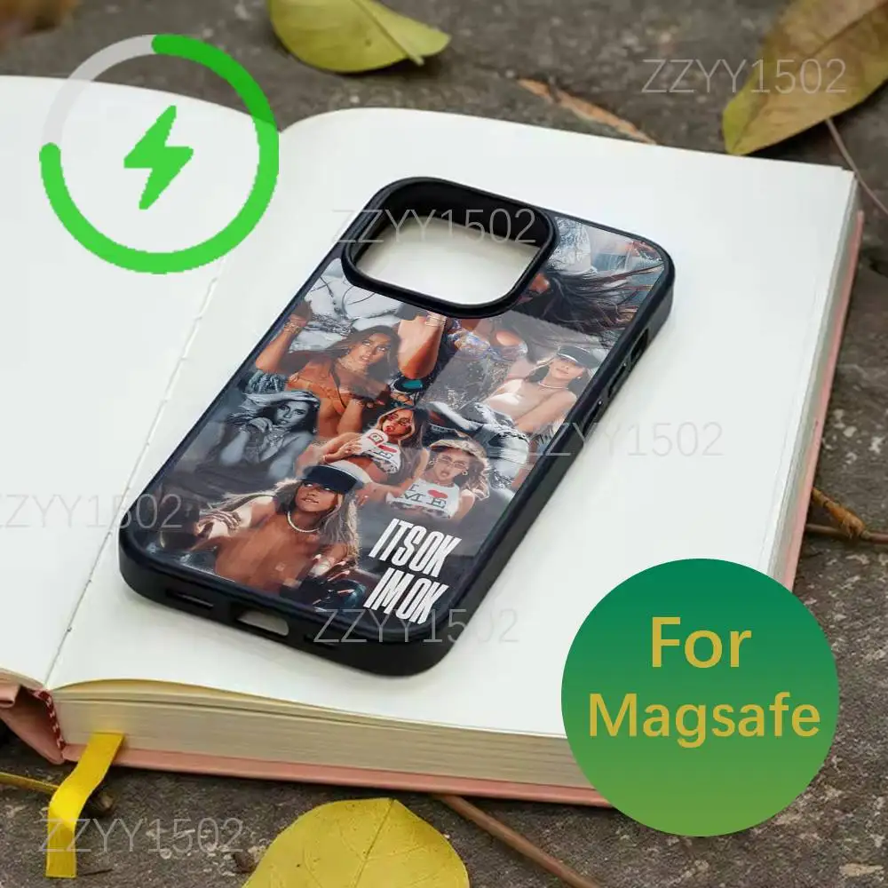 Casing Ponsel Tate Mcrae Sangat Mirip Untuk iPhone 17,16,15,14,13,12,11,Pro,Max,Plus,Mini,SE4,E Pengisian Daya Nirkabel Magsafe