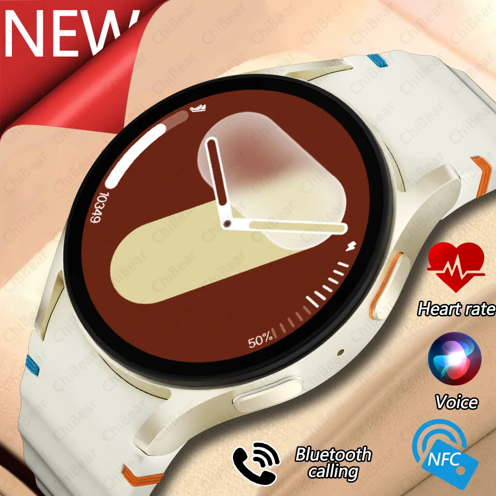 

2025 New AMOLED Watch Classic Smartwatch NFC Heart Rate Sport Mode Bluetooth Call Waterproof Smart Watch For IOS Android IOS