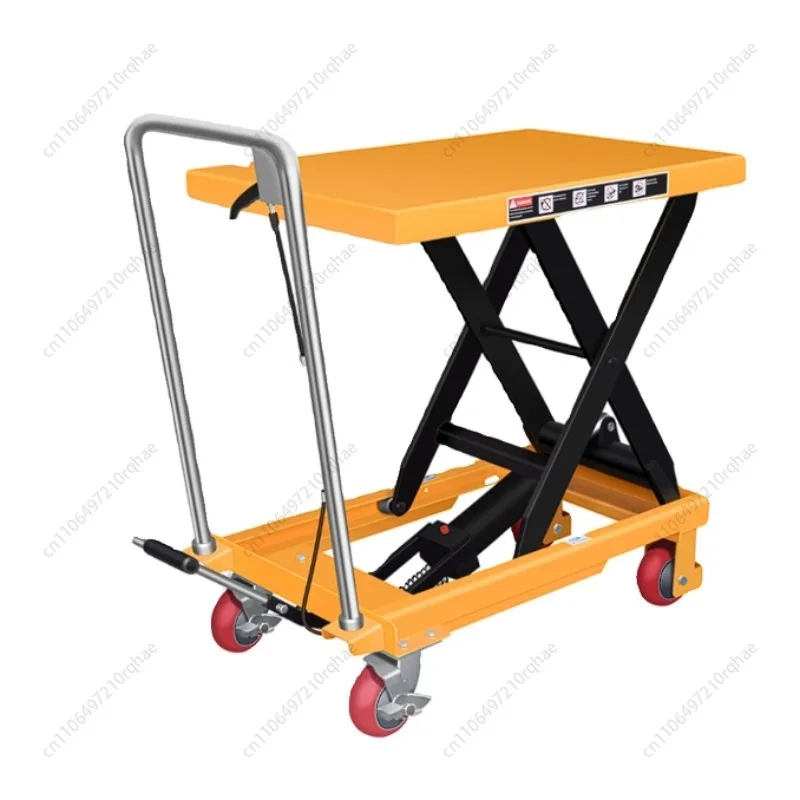 

Manual Hydraulic Lift Platform Car Scissor Fork Table Flat Mobile Trolley Hand Push Small Lift