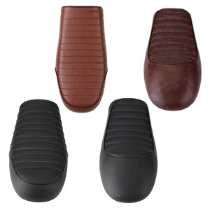 Flaches Sattelkissen für Motorrad, Schotenleder, Vintage, Kaffeefahrer, Abpraller, für CG12 CG CG CB200 CB30 CB400SS SR00 XJ XS KZ 8 Hauptverkaufslyder - №7