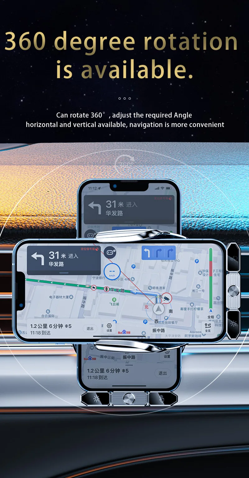 Auto Drahtlose Ladegerät Magnetische Automatische Infrarot Induktion Schnelle Aufladung Für iPhone Xiaomi Samsung Auto Halterung Telefon Halter – Detail 13