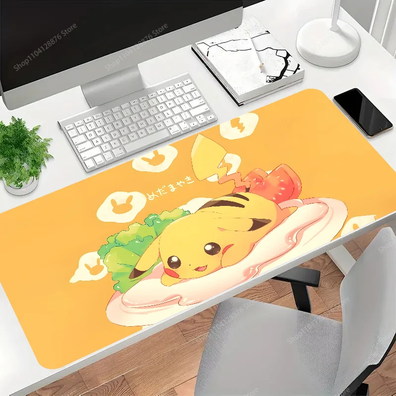 Anime P-Pikachu Character Mousepad Gaming Mouse pad Gamer Pc Accessories Deskmat Keyboard Mat Desk Protector Mause Pads