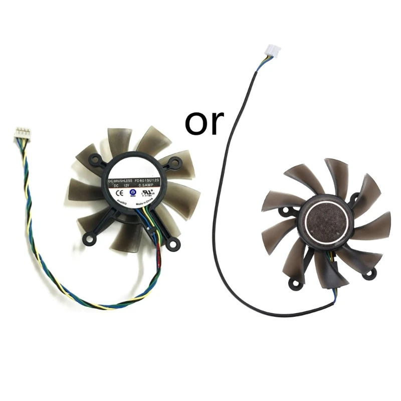 12V Brushlesss Cooling Fan FD8015U12S For GTX 560 GTX550Ti HD7850 Graphic Card Radiator Cooler LX9A