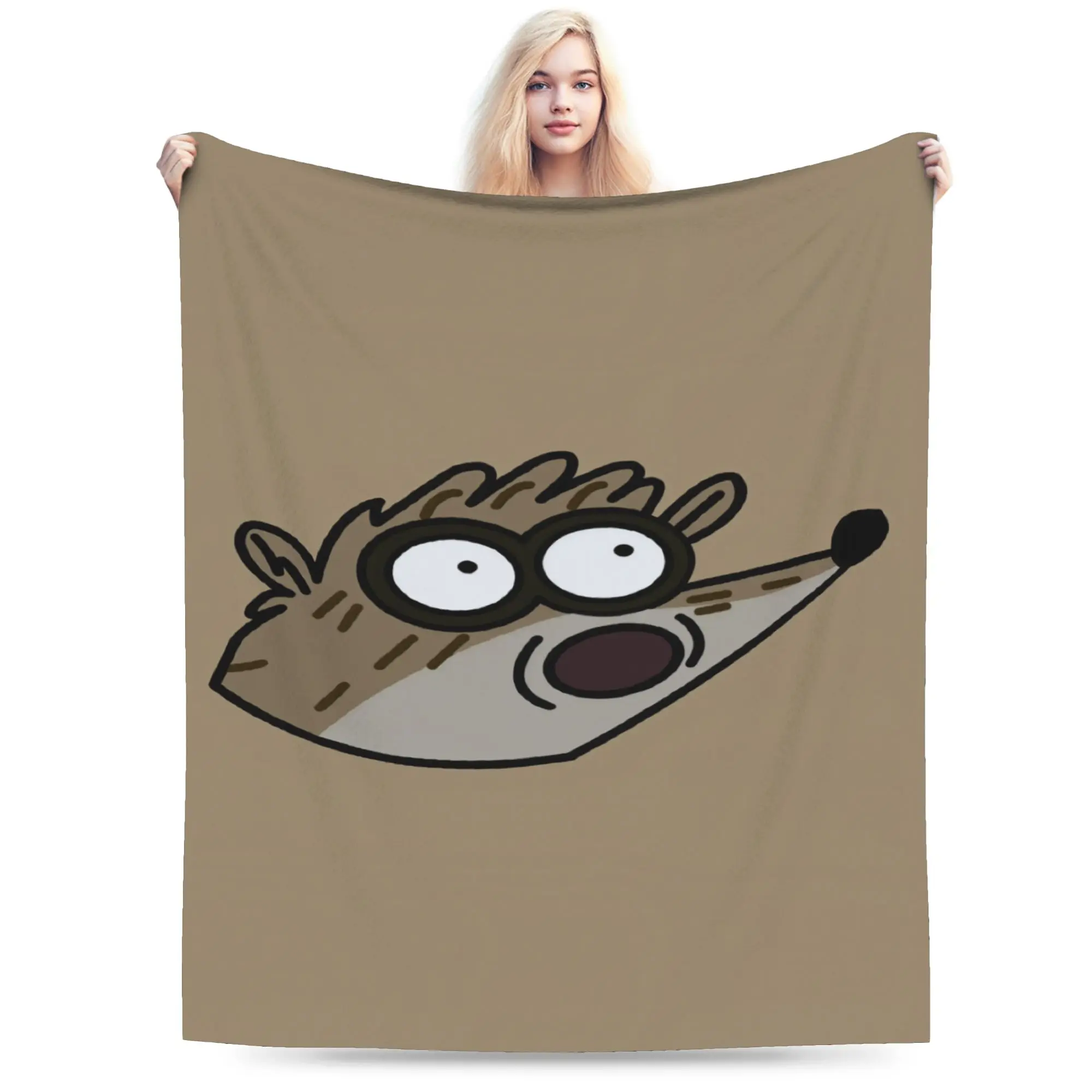 Mordecai And Rigby Regular Show Cartoon Blanket Quality Super Warm  Bedding Throws Autumn Decorative Home Decor Bedspread