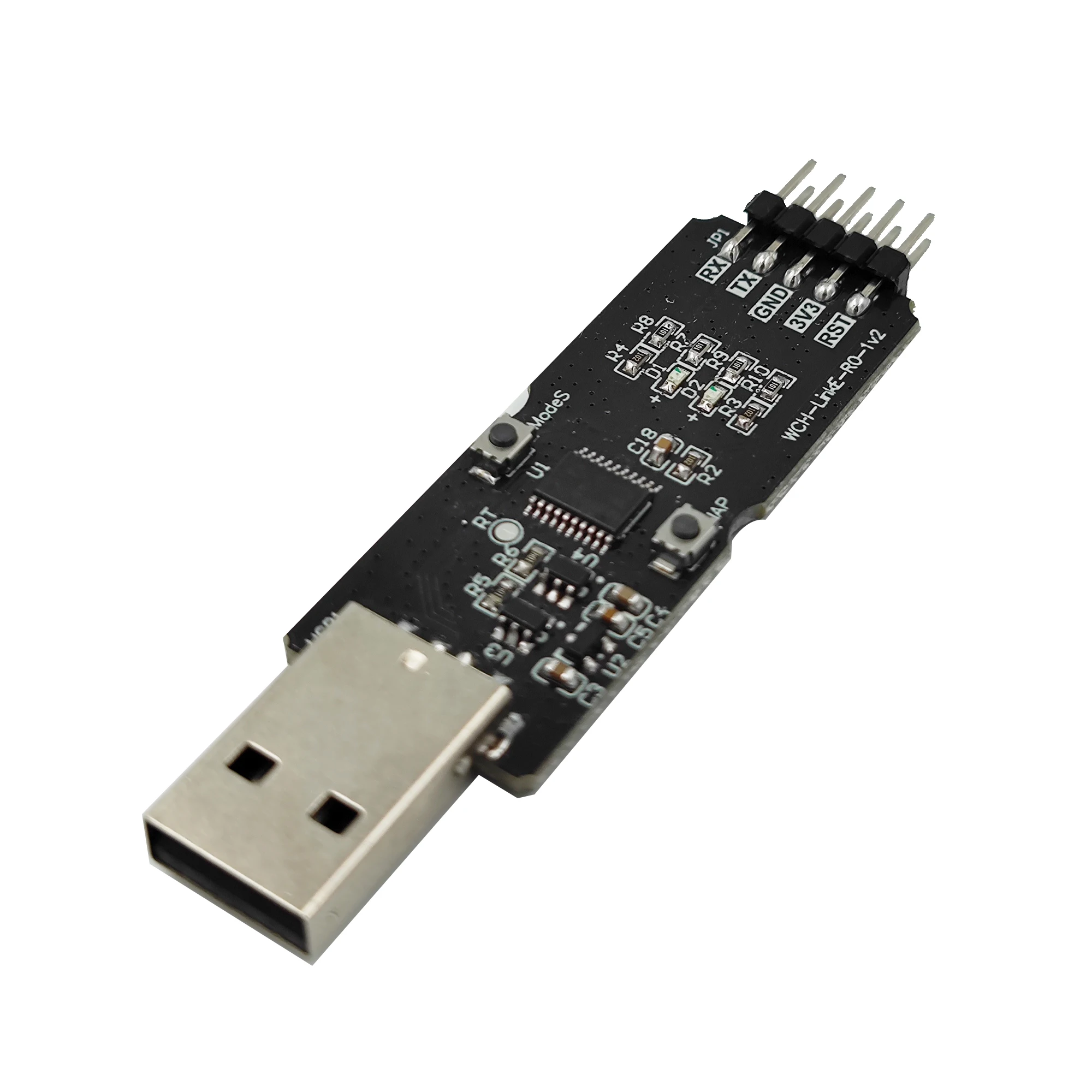 WCH LinkE CH32V003 EVT MCU Download Debugger RISC-V Architecture MCU/SWD Interface ARM Chip 1 Serial Port to USB Channel