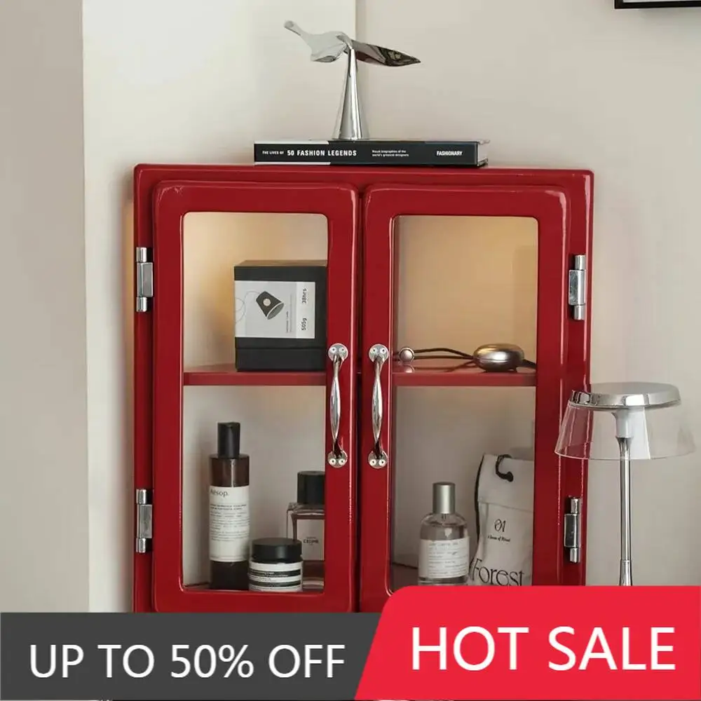 Corner Cabinet Bedroom, Mid-Century Display Shelf Desktop Collection, Designer Storage Showcase For Home Organizing