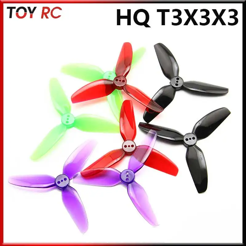 Hq Fpv Propellers 3 Blade 3x3x3 3030 3 Inch Cw Ccw Tri Blade Prop For Geprc Blackcat Cinelog Racing Cross Fpv Drone
