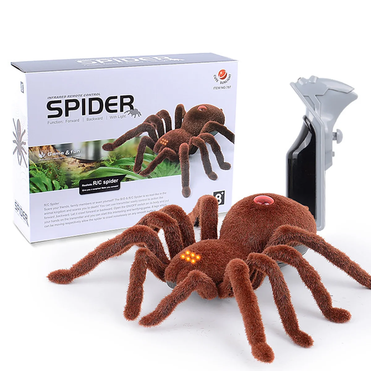 

Реалистичная модель паука с дистанционным управлением, игрушка, имитация ужаса, инфракрасный автомобиль с дистанционным управлением, подарок для детей