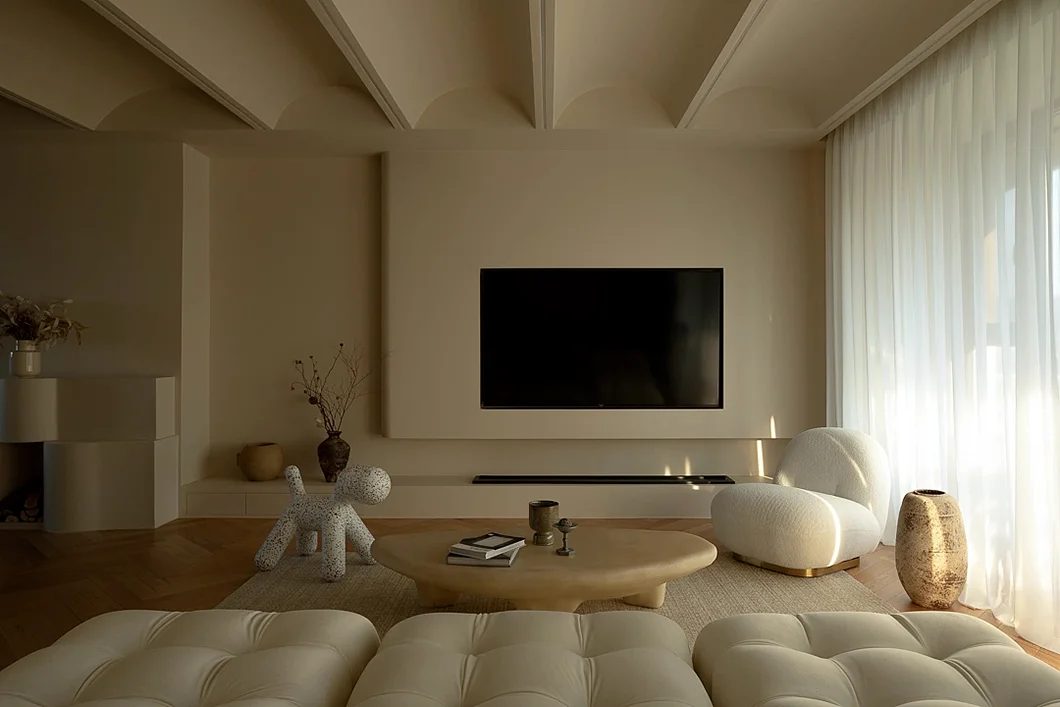 Sanhai French Style Interior Design Layout Inner Space Planning Draft 3D Max Rendering Customized House Chic Home Latest Trend