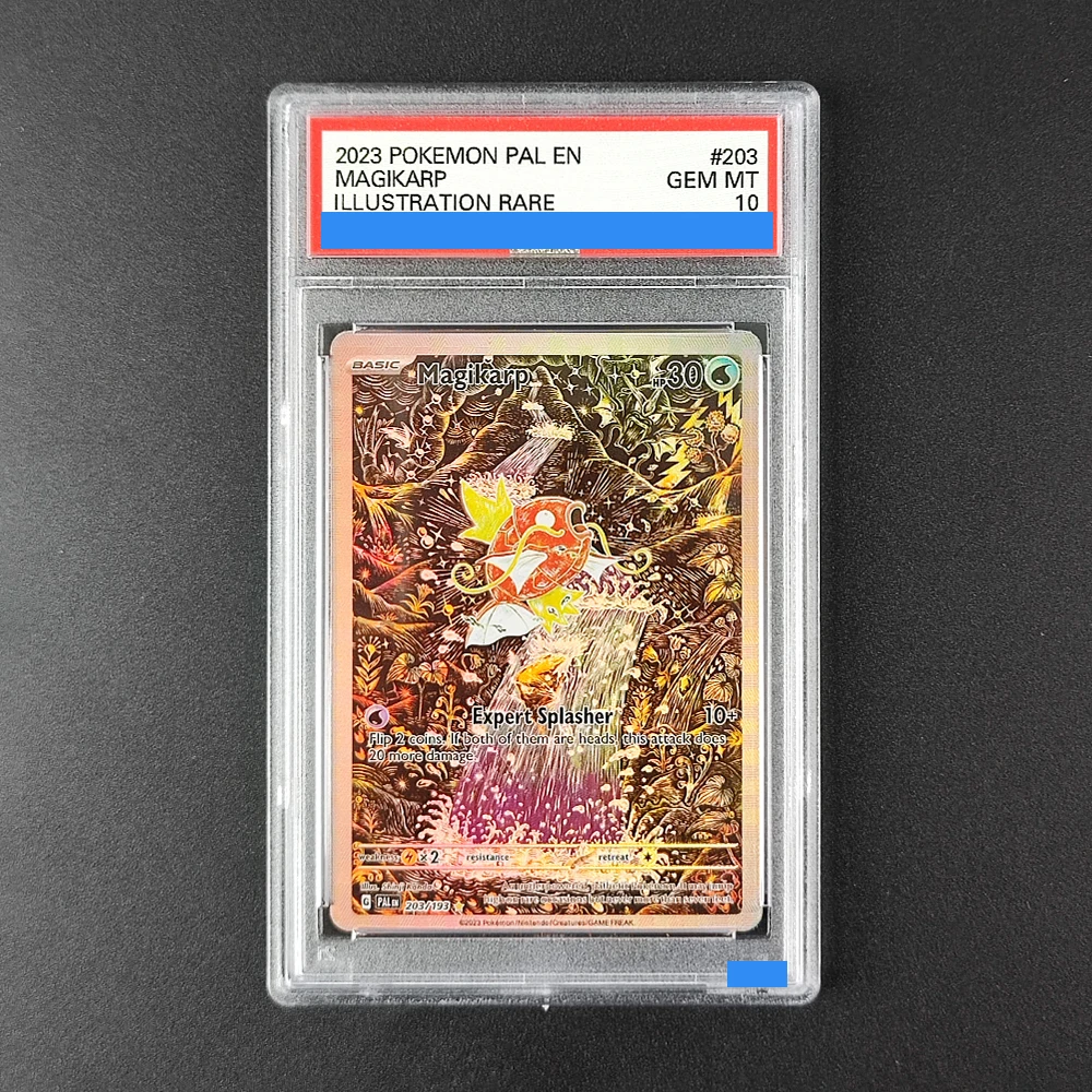 

Proxy DIY Hot! 2023 US Magikarp #203 Card - 10/10 Gem MT Pokemon PAL TCG, Illustration Rare Collectible Rating Cards 10