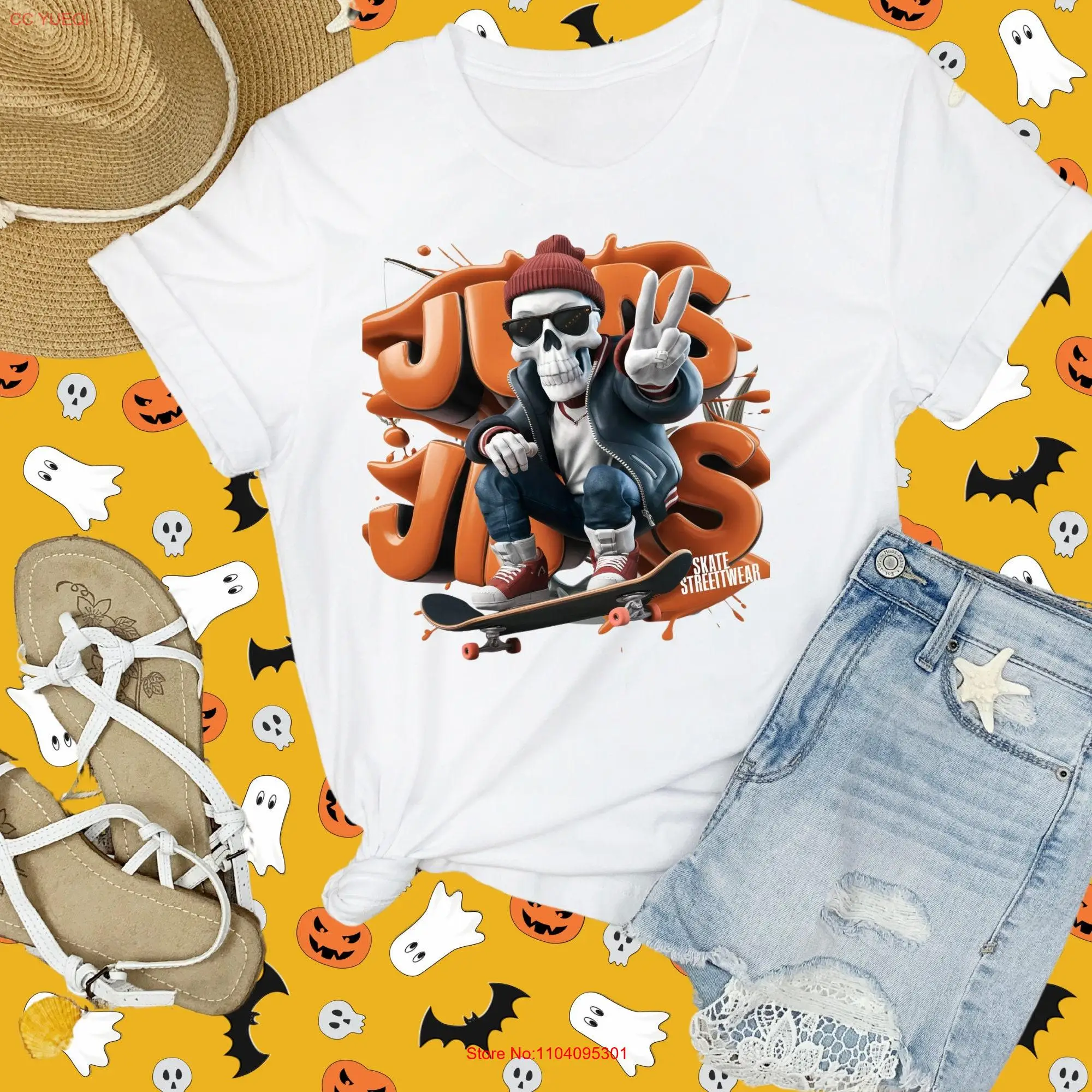 Jumps halloween Fright Night Delight shirt women's cute autumn scary season retro long or short sleeves