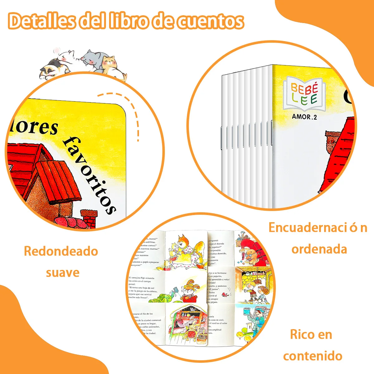 10 كتب/مجموعة من مواد القراءة المعرفية التنويرية الإسبانية مناسبة لأطفال ما قبل المدرسة للقراءة والتعلم #5