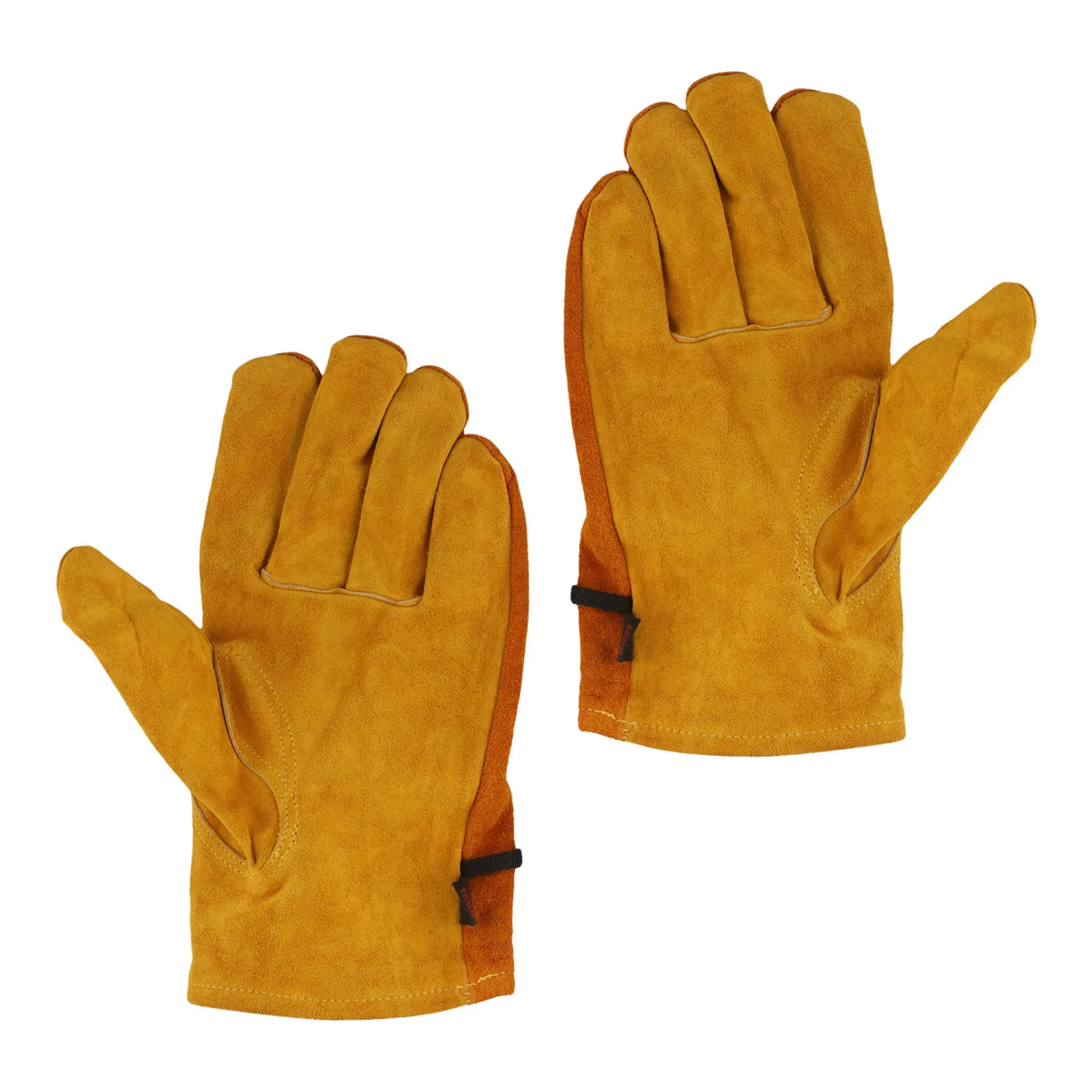 

Universal Fit Breathable Comfortable Cowhide Cotton Lining Premium Leather Thorn Proof Universal Fit Work Gloves