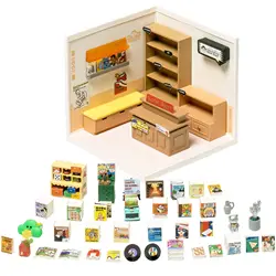 Robotime Rolife Super Creat Plastic Buliding Blocks DIY Miniature House Kit for Kids and Adult 3D Puzzle Multi-scene for Fun