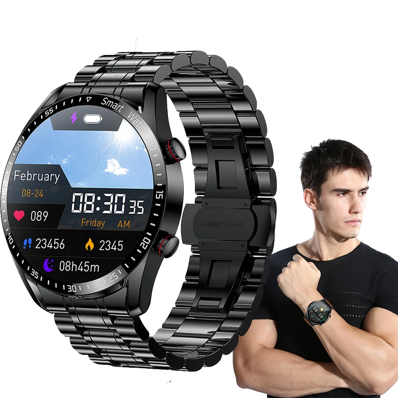 2022 New Smart Watch Men Waterproof Sport Fitness Tracker Multifunction Bluetooth Call Smartwatch Man For Apple HUAWEI Samsung