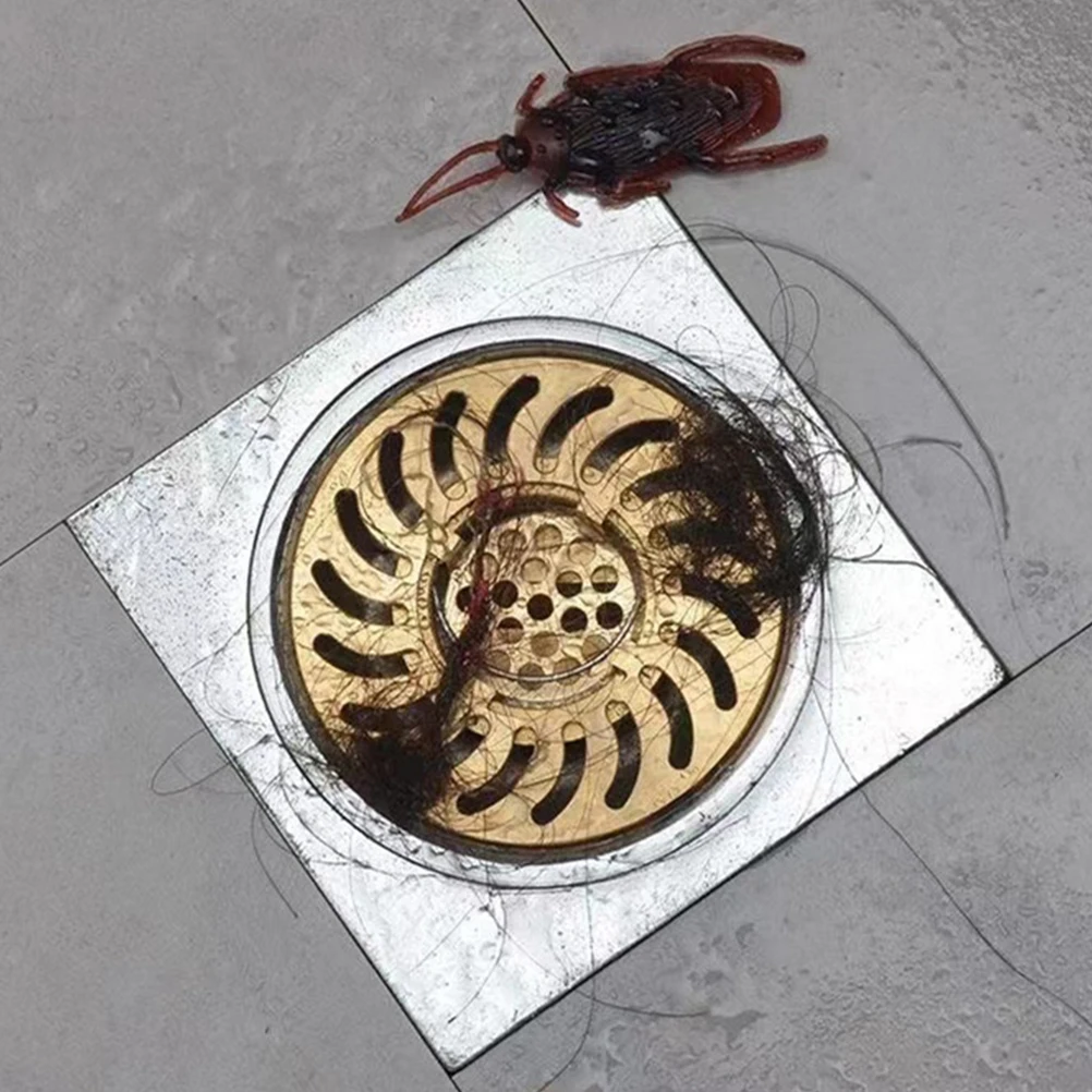 

Bathroom Floor Drain Filter Brass Hair Catcher Reverse Seal Drain Stopper with Clog Prevention for Home Hotel Shower Sink