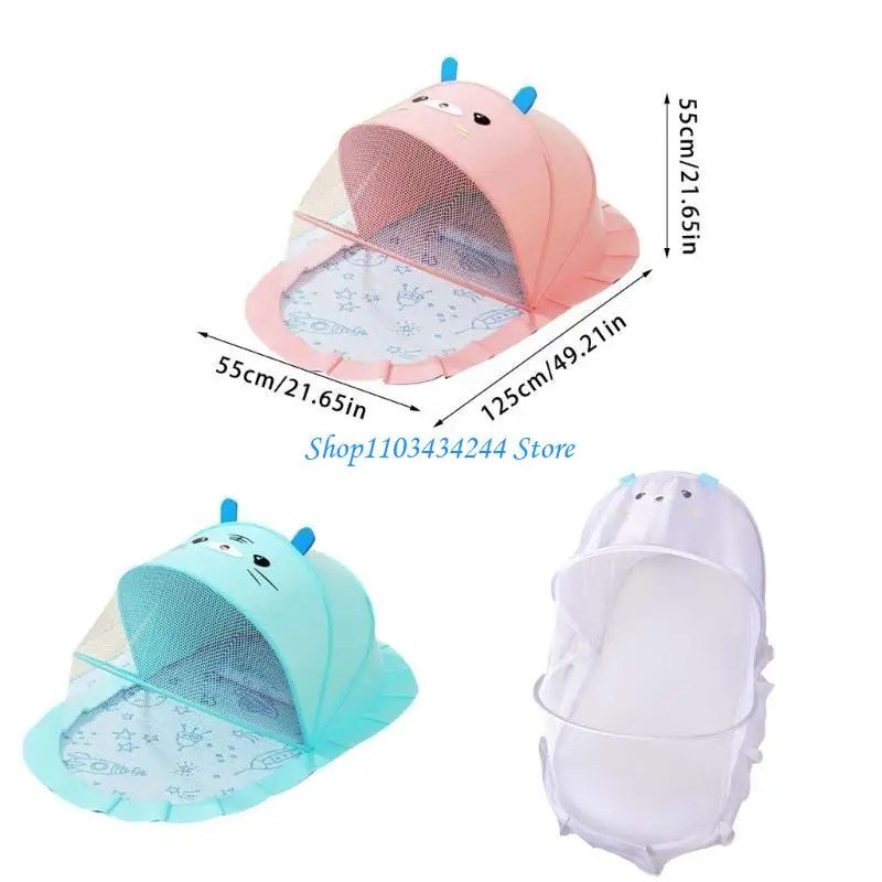 Dosel para dormir infantil dibujos animados, tela malla transpirable, mosquitera, característica bloqueo solar, diseño