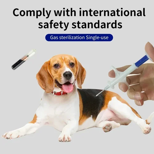 Imagen 2 del producto Etiqueta RFID de animales con microchip estándar Universal de 134,2 KHZ, 10/20 piezas, con Chip EM4305, ISO11784/5 FDX-B para identificación de peces, perros y gatos