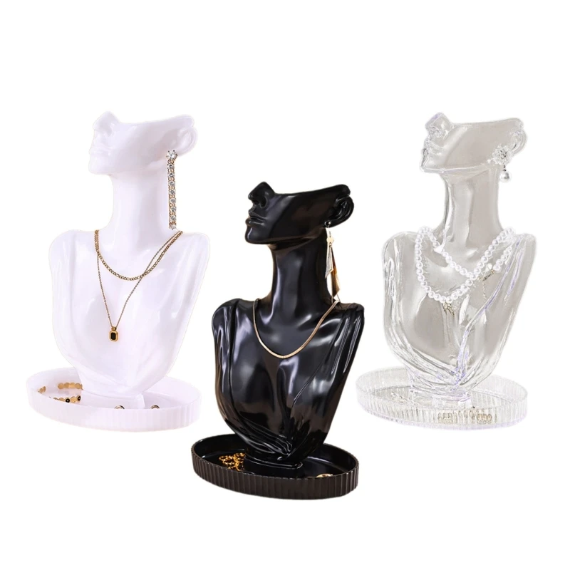 

Fashionable Necklace Display Stand Mannequin Shaped Jewelry Holder for Showrooms