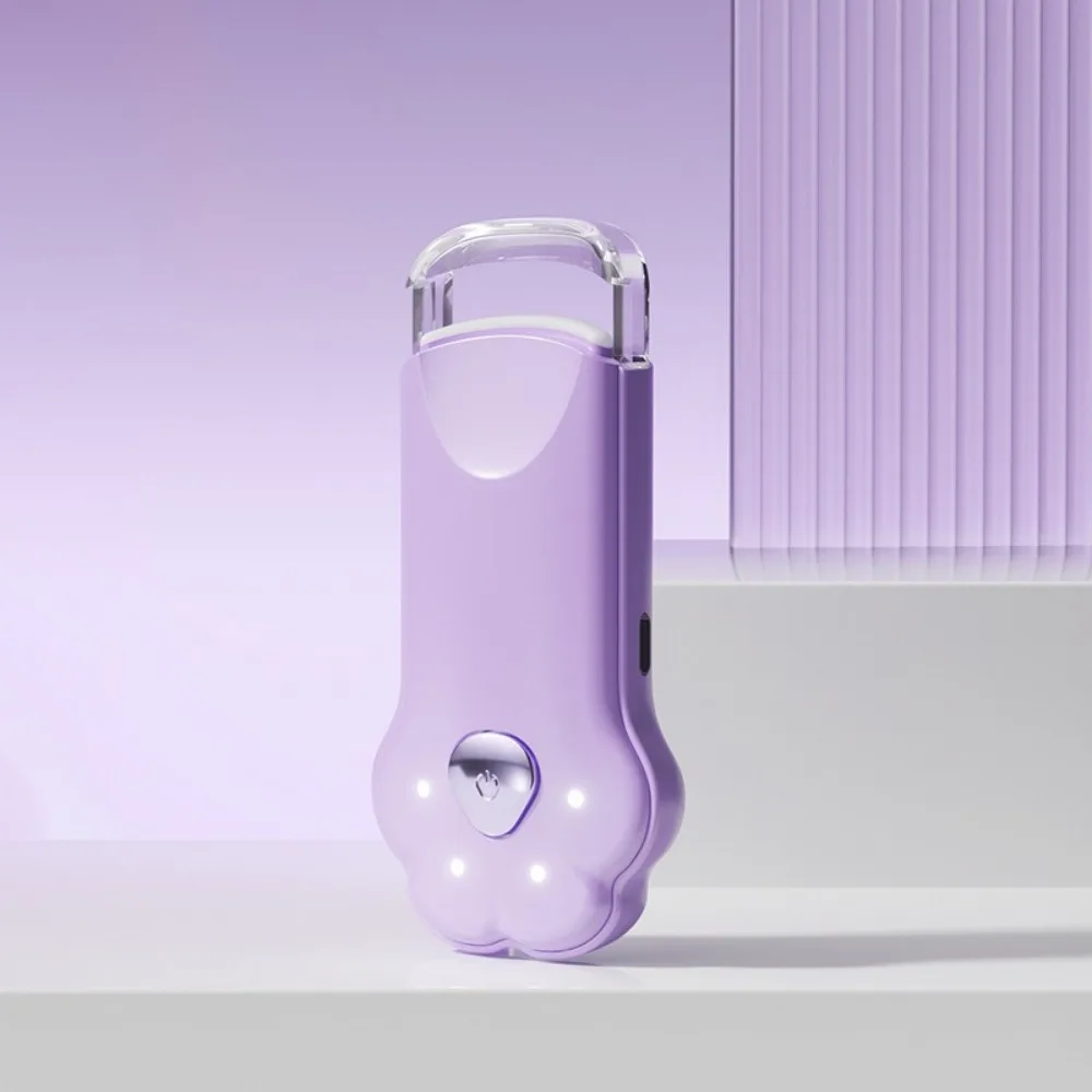 Quick Heating Rechargeable Eyelash Curler Claw Shape USB Charging Electric Eyelash Curler Long Lasting Simple Control