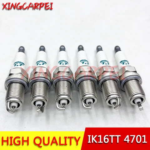 4-6 шт. IK16TT 4701 двойная иридиевая Свеча зажигания для Toyota Mazda Honda Acura E2000 Eunos 30X 800 2 DY DE Millenia MPV LV IK16TT-4701