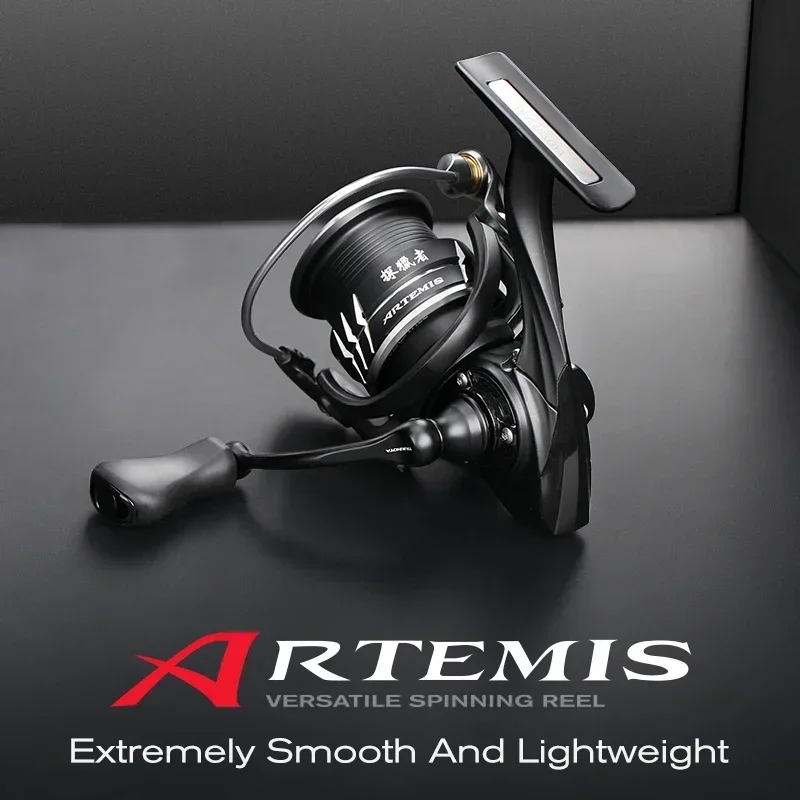 TSURINOYA Long Casting Spinning Fishing Reel ARTEMIS 800 1500S 2500SH 3000SH 5.2:1 6.2:1 High Speed Coil For Pike Bass Saltwater