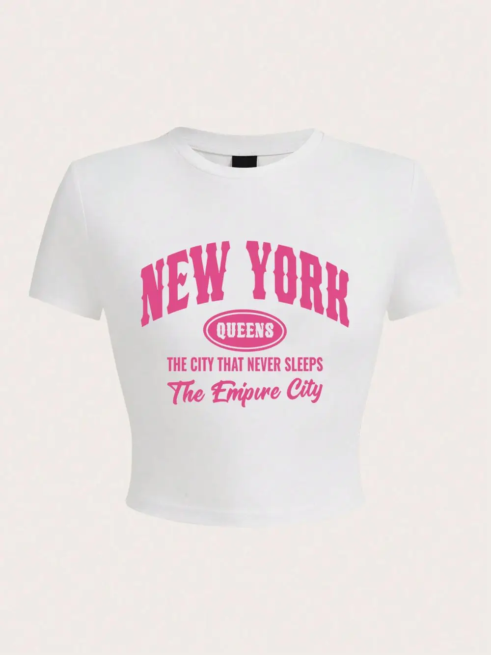 New York Queens The City That Never Sleeps Printing Crop T-Shirt Y2K Summer Women'S Tops Breathable Stretch Soft Female Clothes