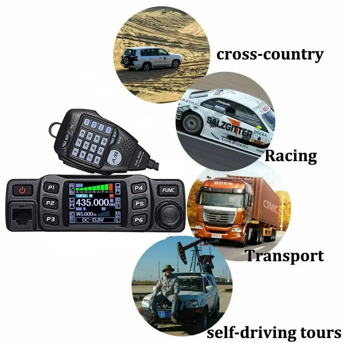 AnyTone AT-778UV 25W Ham Mobile Two Way Radio UHF VHF Dual Band Transceiver